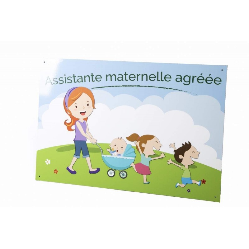 Plaque de signalisation originale et personnalisable pour assistante  maternelle et ou adaptable à d'autres activités R149 -  France